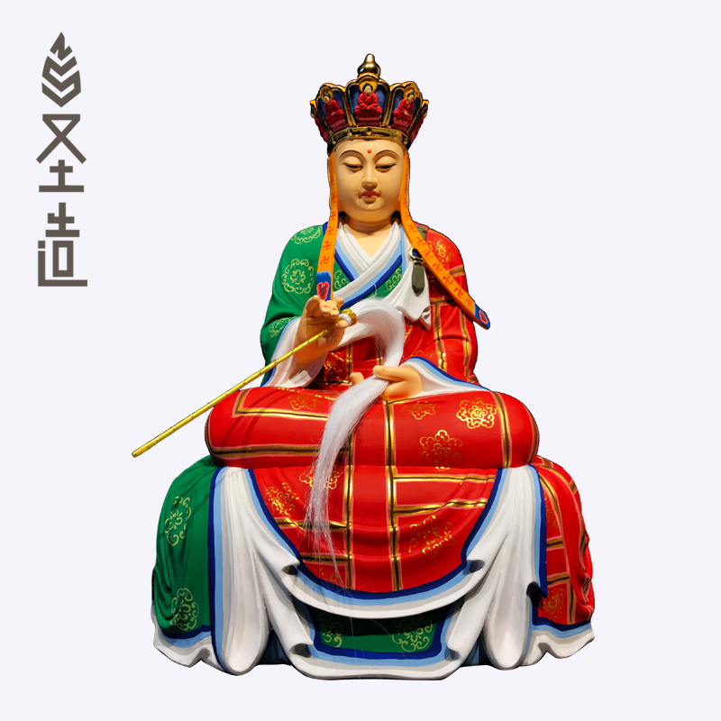 香樟木雕刻实木普庵祖师摆件定制神像佛像厂家 圣造